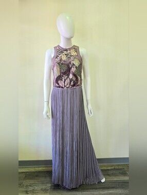 Lanvin Maxi Dress With Embroidered Lace Details